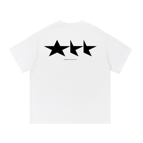 BLK-STR White Tee